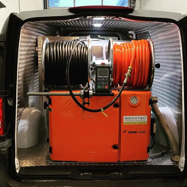 Hochdruck- und Saugmodul im Fahrzeug des Partnerbetriebs P&N Kanaltechnik